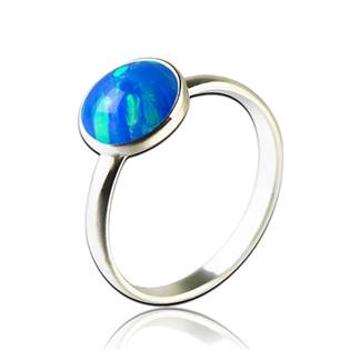 NUBIS® Stříbrný prsten s opálem - velikost 52 - NBP95-OP05-52