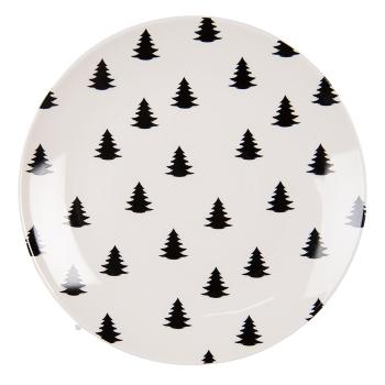 Porcelánový dezertní talíř se stromky Beautiful Christmas - Ø 20*2 cm BWXDP