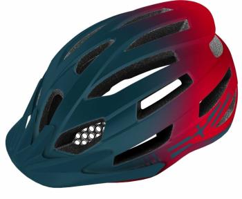 R2 Spirit Helmet Petrol Green/Red M Cyklistická helma