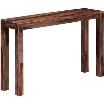 Konzolový stolek šedý 120x30x76 cm masivní sheeshamové dřevo (247469)