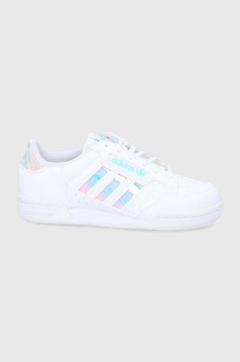 Dětské boty adidas Originals Continental 80 Stripes GZ3255 bílá barva