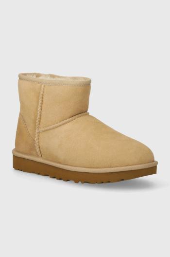 Semišové sněhule UGG Classic Mini II béžová barva, 1016222