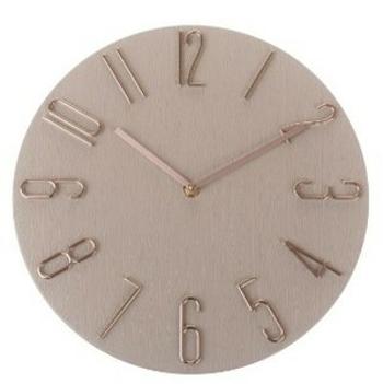 Nástěnné hodiny Berry beige, pr. 30,5 cm, plast