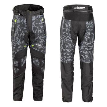 Pánské moto kalhoty W-TEC Toregate Barva Black-Grey Digi-Camo, Velikost L