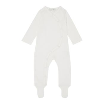 Sense Organics rompers, white