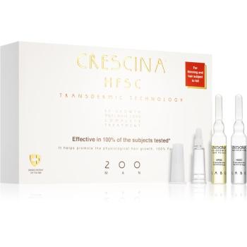 Crescina Transdermic 200 Re-Growth and Anti-Hair Loss péče pro podporu růstu a proti vypadávání vlasů pro muže 20x3,5 ml