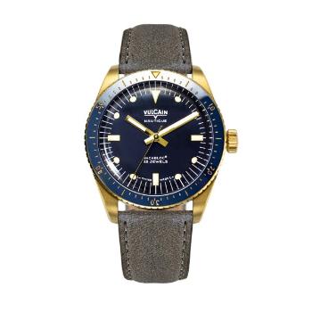 Vulcain Skindiver Nautique Gold / Blue - Grey