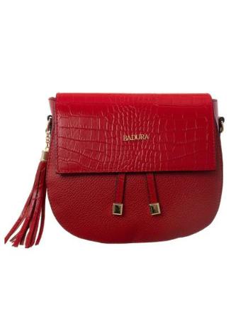 Dámská kabelka mini dopisní kožená BADURA červená 