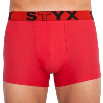 Styx MEN'S BOXERS SPORTS RUBBER Pánské boxerky, červená, velikost S