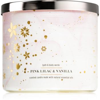 Bath & Body Works Pink Lilac & Vanilla vonná svíčka I. 411 g
