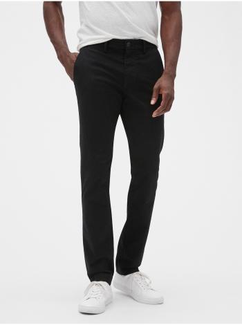 Černé pánské kalhoty v-essential khaki skinny fit