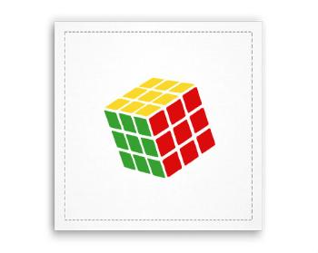 Fotoobraz 40x40 cm Rubikova kostka