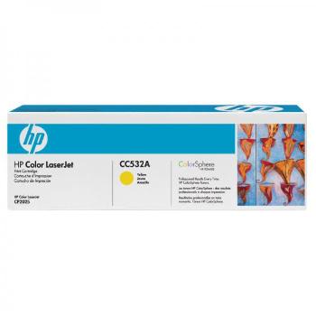 HP CC532A - originální toner HP 304A, žlutý, 2800 stran