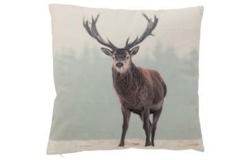 Sametový polštář s jelenem Deer - 45*45 cm 7269