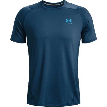 Under Armour HG ARMOUR FITTED SS Pánské triko s krátkým rukávem, tmavě modrá, velikost XL