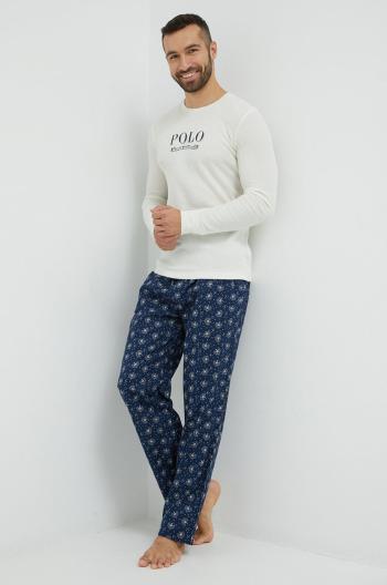 Pyžamo Polo Ralph Lauren tmavomodrá barva