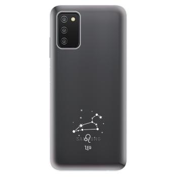 Odolné silikonové pouzdro iSaprio - čiré - Lev - Samsung Galaxy A03s