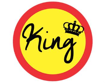Samolepky zákaz - 5ks King