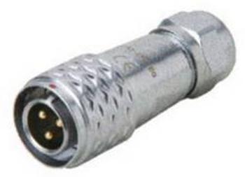 Kulatý konektor série DELMSF 1210 Deltron Connectors DELMSF1210/P5I, kulatý konektor DIN, Provedení konektoru: zástrčka, rovná IP67, mosaz, pochromova