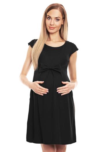 Černé těhotenské šaty 0129