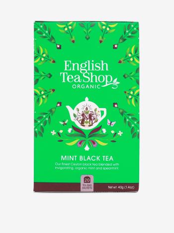 Černý čaj s mátou Mandala English Tea Shop (20 sáčků)
