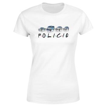 Tričko Policie (Velikost: 2XL, Typ: pro ženy, Barva trička: Bílá)