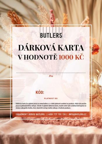 Elektronický dárkový poukaz BUTLERS 1000 Kč