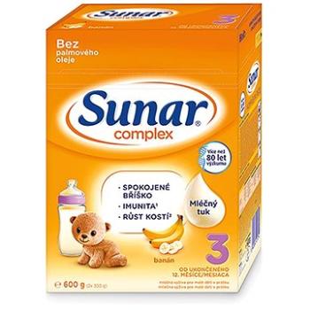 Sunar Complex 3 banán batolecí mléko, 600 g (8592084415754)