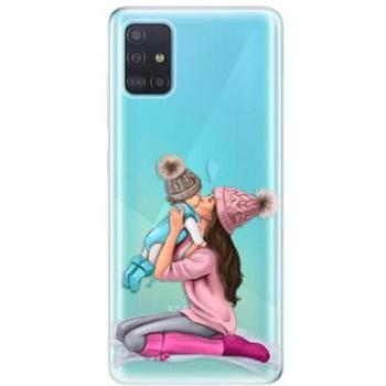 iSaprio Kissing Mom - Brunette and Boy pro Samsung Galaxy A51 (kmbruboy-TPU3_A51)