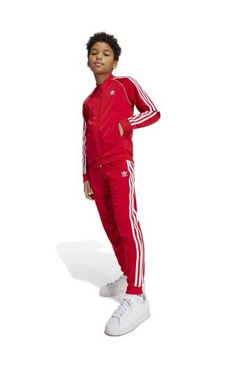 Dětská mikina adidas Originals SST TRACK TOP červená barva, s aplikací, IX7629