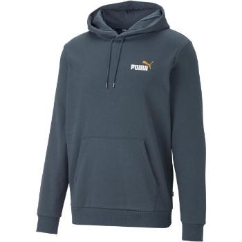 Puma ESS+2 COL SMALL LOGO HOODIE FL Pánská mikina, modrá, velikost L