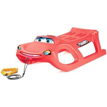 TULIMI Sáňky plastové CAR SMILE, 91,3x29,1x44,9, nosnost 50kg, červené (17865201)