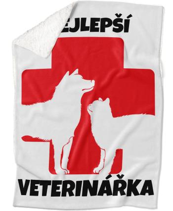 Deka Nejlepší veterinářka – kříž (Podšití beránkem: ANO)