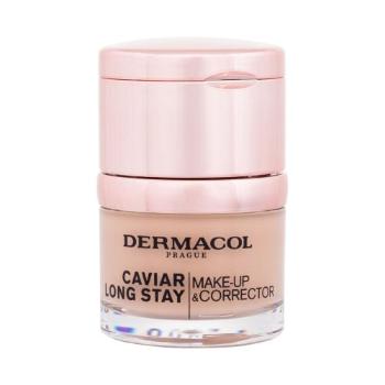 Dermacol Caviar Long Stay Make-Up & Corrector 30 ml make-up 4 Tan na všechny typy pleti; na rozjasnění pleti; výživa a regenerace pleti