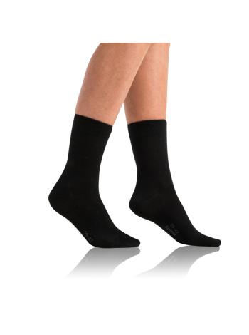 CLASSIC SOCKS 2x - Dámské bavlněné ponožky 2 páry - černá