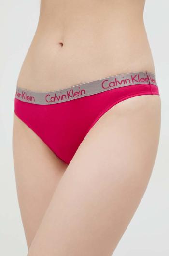 Tanga Calvin Klein Underwear (3-pak) růžová barva