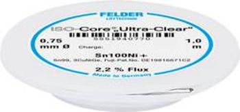 Bezolovnatý pájecí cín Felder Löttechnik ISO-Core "Ultra-Clear" Sn100Ni+, cívka, 0.75 mm