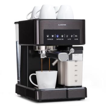 Klarstein Arabica Comfort, espresso kávovar, 1350 W, 20 bar, 1,8 l, dotykový displej