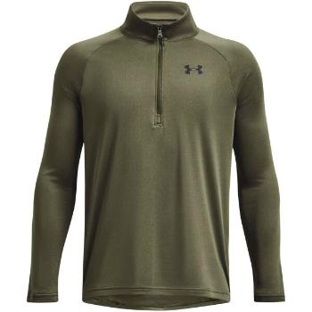 Under Armour TECH 2.0 1/2 ZIP Chlapecké triko s dlouhým rukávem, khaki, velikost