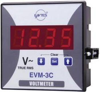 Panelový voltmetr Entes, EVM-3-96, 10 - 600 V/AC