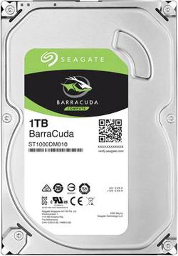 Interní pevný disk 8,9 cm (3,5") Seagate BarraCuda® ST1000DM010, 1 TB, Bulk, SATA III