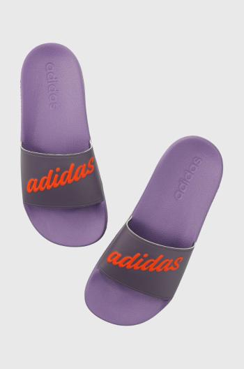 Pantofle adidas dámské, fialová barva