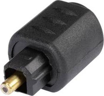 Toslink digitální audio adaptér Hicon POF-723, černá