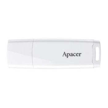 Apacer USB flash disk, USB 2.0, 64GB, AH336, bílý, AP64GAH336W-1, USB A, s krytkou