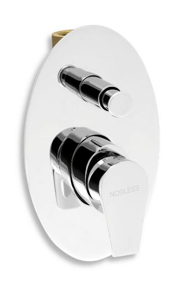 NOVASERVIS Vanová sprchová pod bat. s přepínačem Nobless VISION X chrom 42050R,0