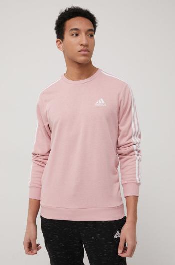 Mikina adidas HE4417 pánská, růžová barva, s aplikací