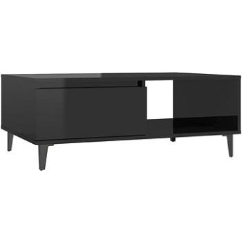 SHUMEE Konferenční stolek černý vysoký lesk 90 × 60 × 35 cm dřevotříska , 806011 (806011)