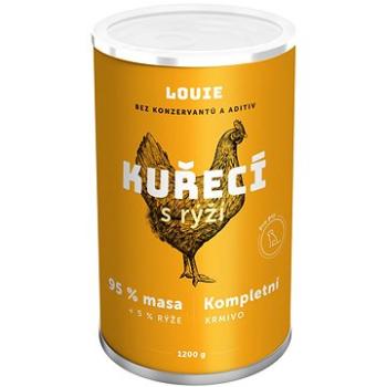 Louie Kompletní krmivo - kuřecí (95 %) s rýží (5 %) 1200 g (8595174345573)