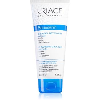 Uriage Bariéderm-CICA Cleansing Gel with Copper-Zinc zklidňující čisticí gel na popraskanou pokožku 200 ml