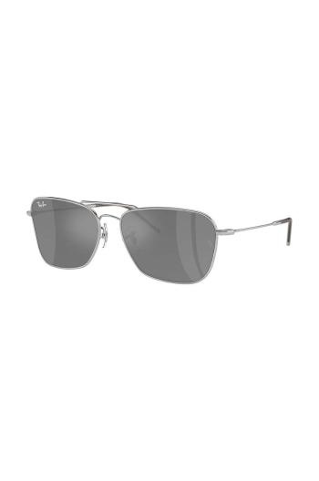 Sluneční brýle Ray-Ban CARAVAN REVERSE stříbrná barva, 0RBR0102S